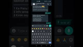 WA Auto Reply Bertingkat.. mudah banget bikin gini pake WAGW, bebas custom logic PHP nya suka suka