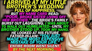They Called Me The Broke Sister At My Own Brother's Wedding Reception...
