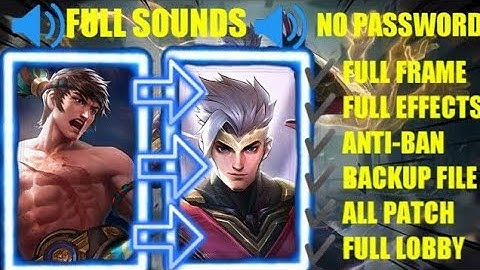 CHOU ELITE SKIN INTO HERO SKIN SCRIPT WITH BACKUP FILE FULL SOUNDS|NO PASSWORD