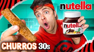 COMO FAZER UM CHURROS DE NUTELLA EM 30 SEGUNDOS