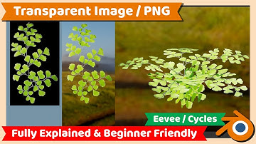 Blender Tutorial : How to use Transparent Image or PNG in Blender 3
