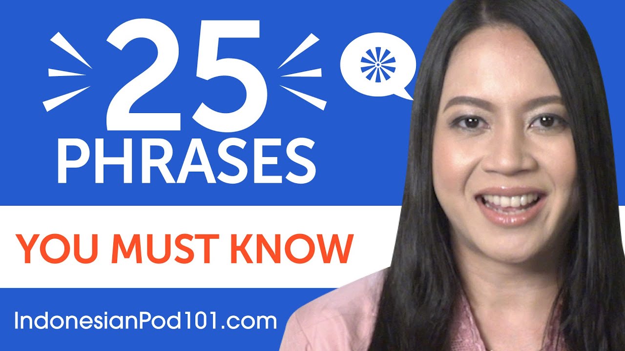 25 Phrases Every Indonesian Intermediate Learner Must-Know - YouTube
