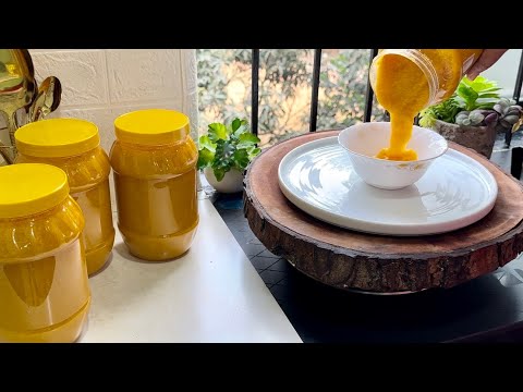 ঘরে বানানো খাঁটি গাওয়া ঘি || Homemade Ghee Bengali Recipe 