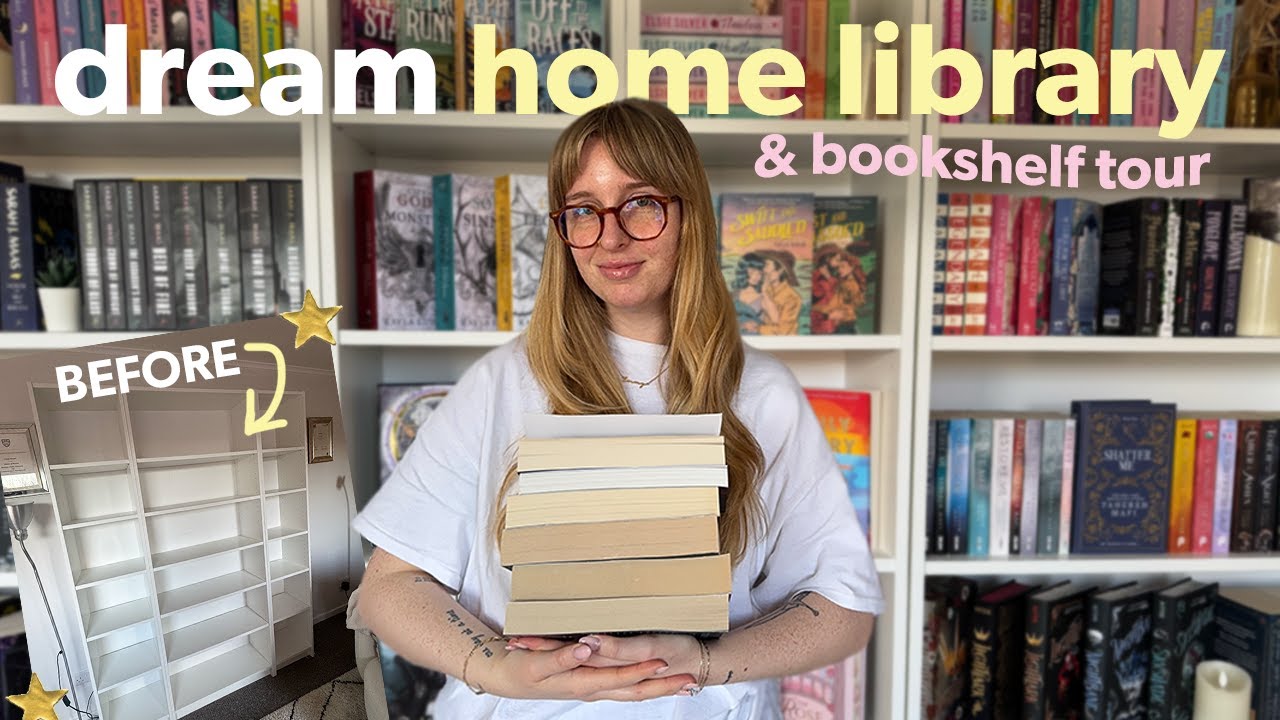 Building and organising my DREAM home library 🛠️📚⭐️ & bookshelf tour