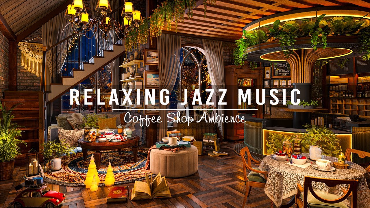 Sweet Jazz Instrumental Music at Cozy Coffee Shop Ambience  Jazz Relaxing Music for Stress Relief
