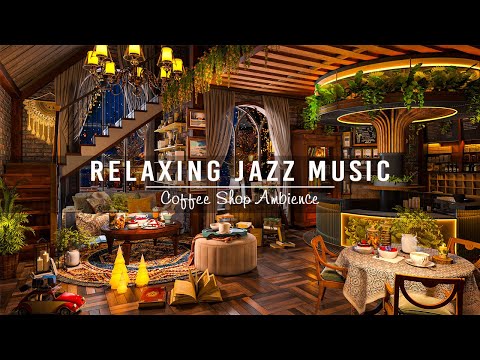 Sweet Jazz Instrumental Music at Cozy Coffee Shop Ambience ☕ Jazz Relaxing Music for Stress Relief