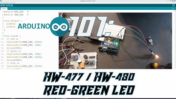 HW 477   HW 480 Red Green LED   Arduino for beginners   Sensors