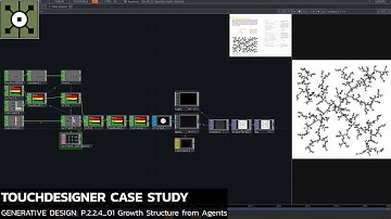 TouchDesigner Tutorial 53 - Case Study [Generative Design: P.2.2.4_01 Growth Structure from Agents]