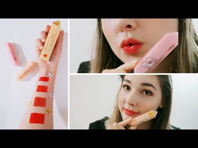 Missha X Line Friends Wish Stone Tint Velvet & Water Gel Review + Swatches  - Youtube