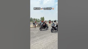 RS200 🚀 vs 220F Drag race ❤️ #shorts #dragrace