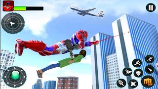 Flying Blue Iron Robot War Hero - Superhero  City Rescue Game 2020 - Android Gameplay screenshot 4