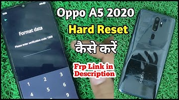 Oppo A5 2020 Hard Reset | Oppo A9 2020 Hard Reset | Oppo Hard Reset | Frp Link In Description