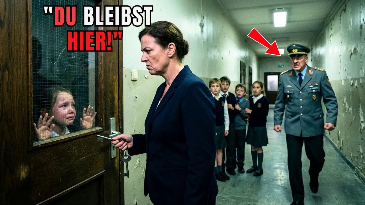 Lehrerin sperrt Mädchen in dunklen Schrank. Sekunden später tritt der GENERAL die Tür ein!