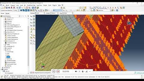 Abaqus - Composite Extended End-Plate Connections Subjected to Cyclic Loading (Half Model)