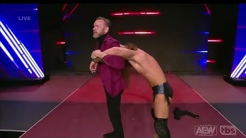 AEW Dynamite 2/15/2023 - Christian Cages Gives Jungle Boy A Killswitch On The Entrance Ramp