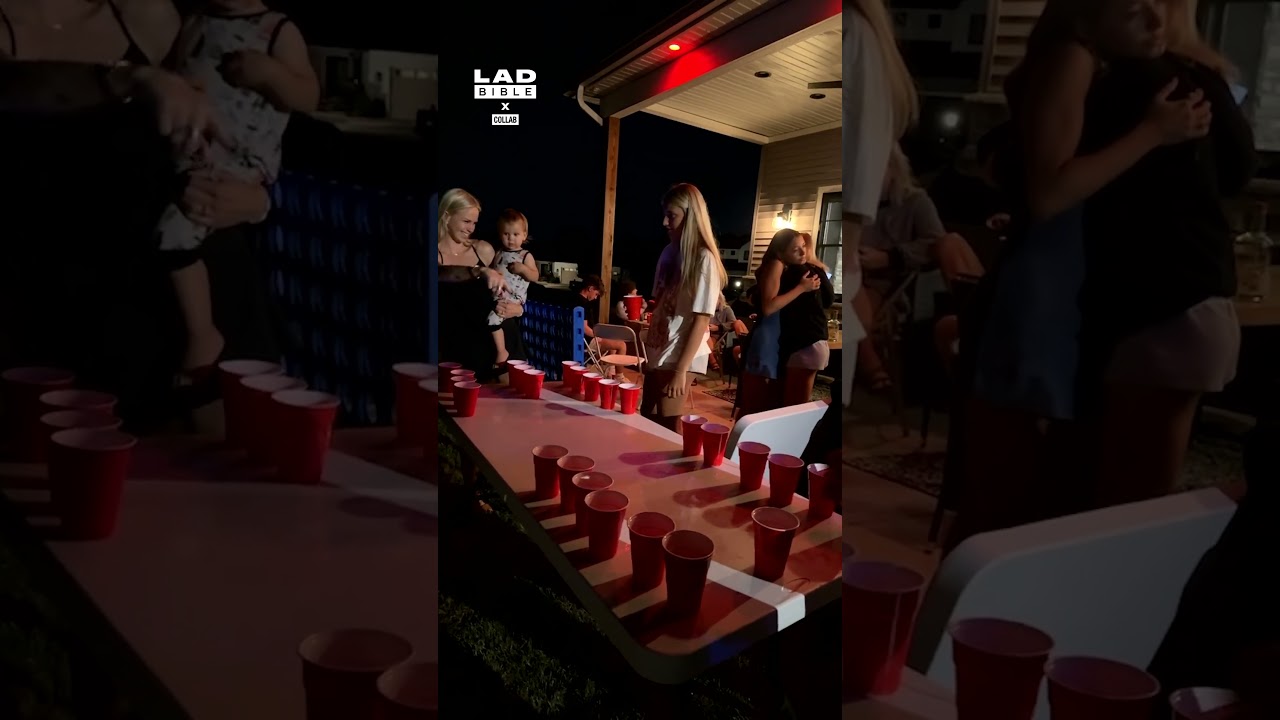 Малыш уже чемпион по пивному понгу 🤣👏 (🎥: Коллаборация)