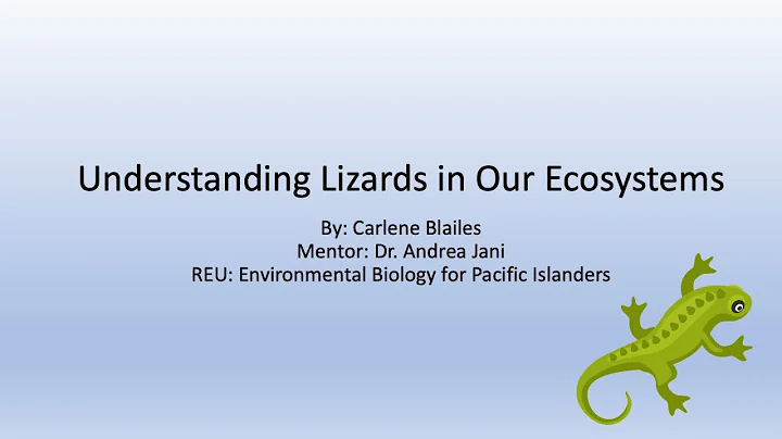 Understanding lizards in our ecosystem