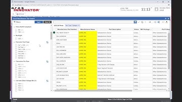 Component Engineering Demo on the Aras PLM Platform