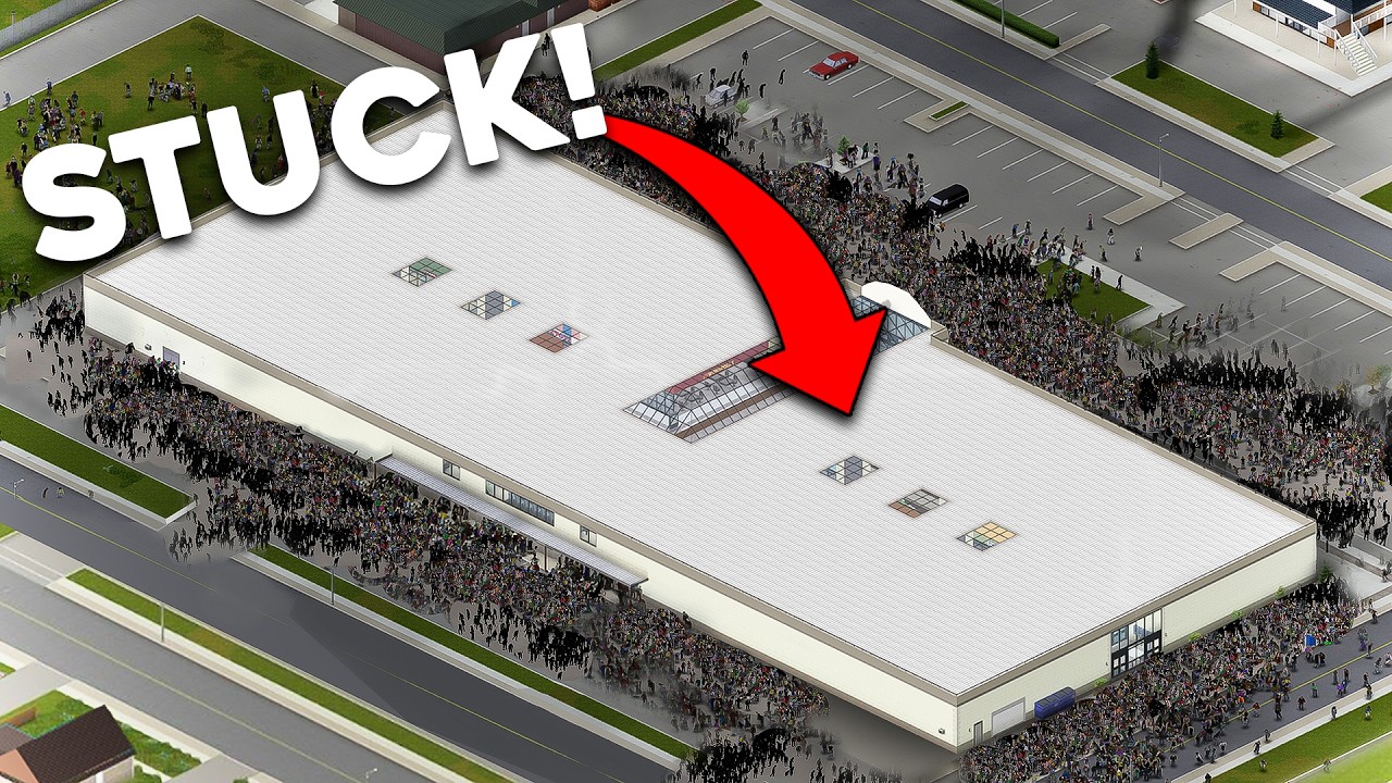 Surviving Horde Night In The Project Zomboid MALL Is A Nightmare!
