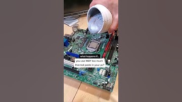 using WAY too much thermal paste #shorts