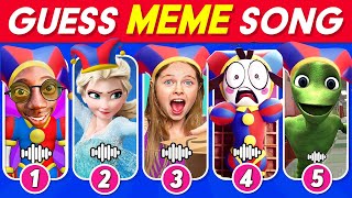 Guess MEME SONG| The Amazing Digital Circus, Salish Matter, Chipi Chapa, Toothless, MrBeast, Tenge