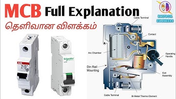 What is MCB and Working Principle with Over Load & short Circuit in tamil |Halfboil Engineers | 1D3K