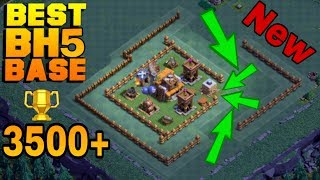 BUILDER HALL 5 (BH5) BASE LAYOUT COC | BEST TOP BH5 DEFENSIVE POPULAR TROLL BASE COC | CLASH OF CLAN