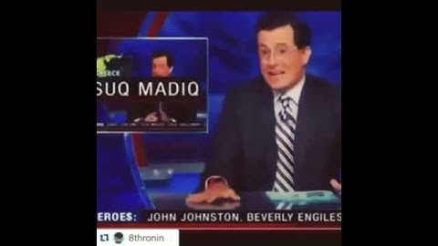 Colbert Cracks Up - Suq Madiq