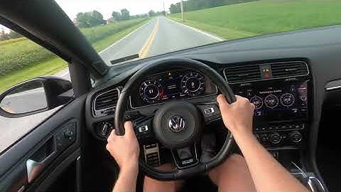 GOLF R TUNED LAUNCH CONTROL 0-60 UNDER 4!!!!