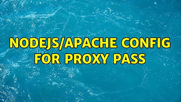 Nodejs/Apache config for proxy pass