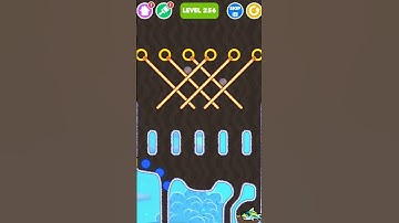 Save The Fish  / pull the pin / puzzle logic level 256  #savethefish #gaming #funny #drawing #shorts