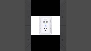 Tech gadget 5 outlet multi plug with USB C charging ports