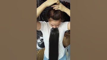 Tóc giả cột dây rút thẳng dài đẹp #toccot