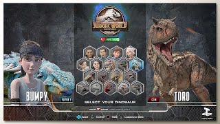 Ankylosaurus vs Carnotaurus with Healthbars