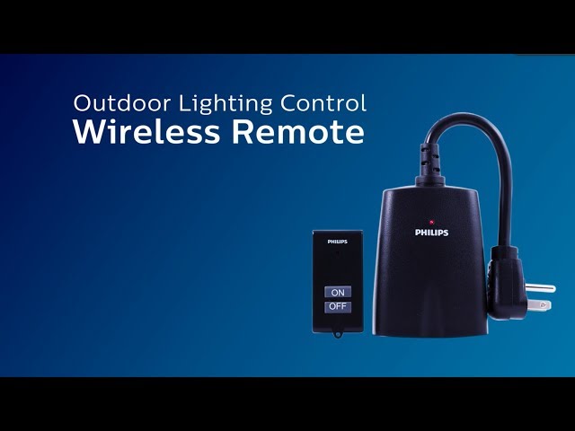 biologi hit vejkryds SPC1234AT/27: Philips Outdoor Lighting Control with Wireless Remote -  YouTube