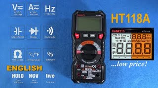 KAIWEETS HT118A 6000 Counts True RMS Digital Multimeter / Since 2020 best sales DMM and for 2021 too