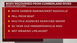 Hendersonville man dies after falling from boat into Cumberland River