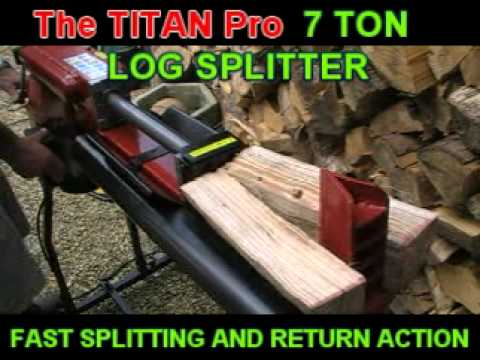 7 Ton Log Splitter - YouTube