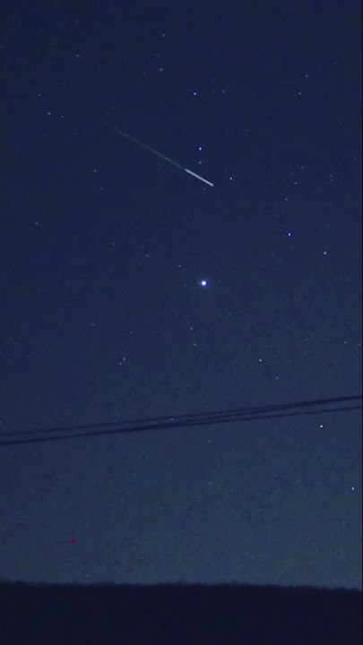 Live View of two Shooting Stars