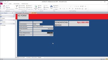 TUTORIAL LENGKAP TABEL QUERY FORM DAN REPORT / APLIKASI LENGKAP / SOFTWARE LENGKAP