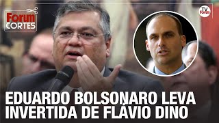 Eduardo defende o pai, ataca Dino e leva invertida: “Bolsonaro foi julgado pelo povo, foi reprovado”