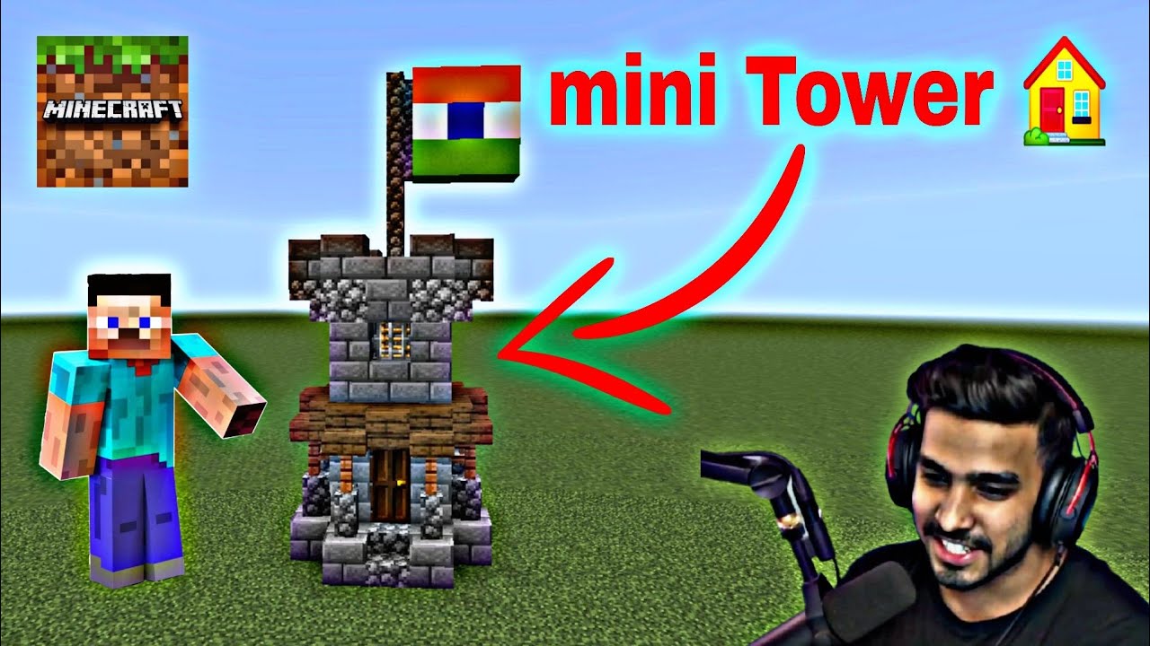 mini Tower in Minecraft How to make mini Tower 🗼🗼🗼#minecraft #trending# ...