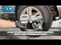 How to Replace Rear Brake Calipers 2003-2007 Honda Accord