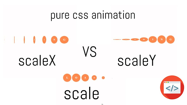 Pure CSS Animation | Transform: scale "X" vs "Y"