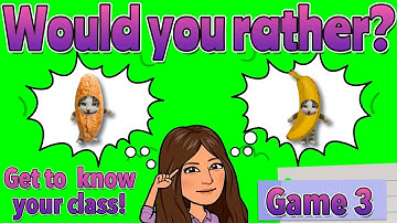 WOULD YOU RATHER GAME for KIDS | Get To KNOW Your Class | Miss Ellis 💛 #wouldyourather
