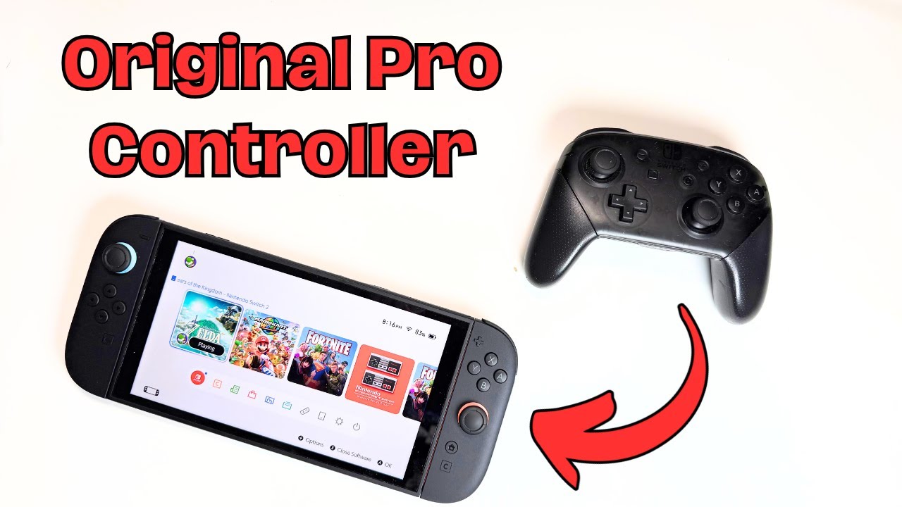 Connect Original Nintendo Switch Pro Controller to Your Switch 2 - YouTube