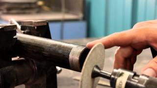 Deburring New Pipe Thread & Cleaning Used