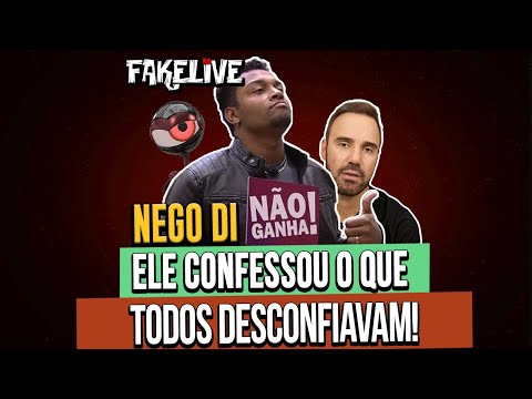NEGO DI - BIG BROTHER BRASIL - BBB - REJEIÇÃO RECORD NO PAREDÃO! - FAKELIVE DIOGO PORTUGAL