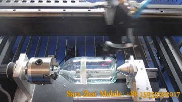 Jinan RUIJIE RJ6090 laser machine engraving on bottle laser machine with rotary