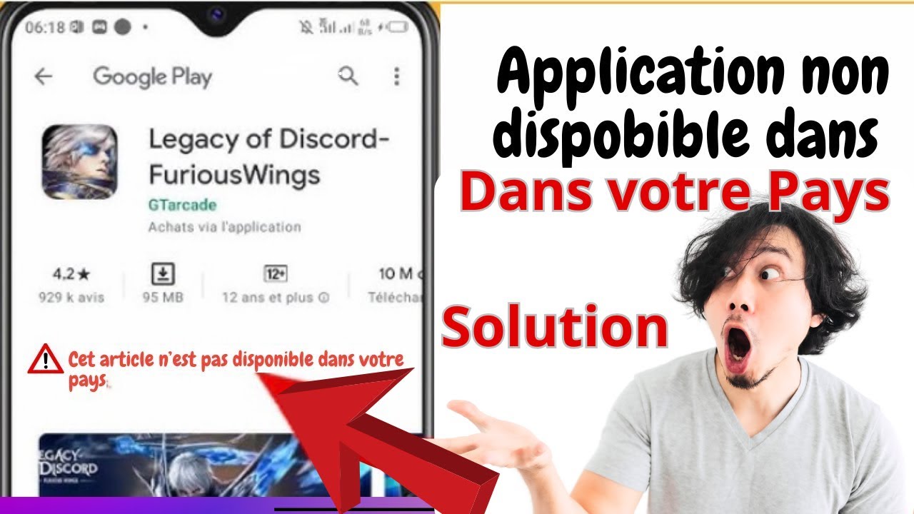 comment régler facilement le problème Application non disponible dans